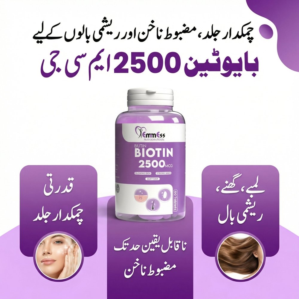 BIUTIN | BIOTIN - For Stronger Hair, Nails & Glowing Skin - NutraWellness