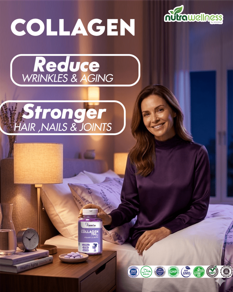 CALAC | Anti - Aging & Hair, Nails, Skin Support (Collagen 750mg) - NutraWellness