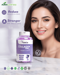 CALAC | Anti - Aging & Hair, Nails, Skin Support (Collagen 750mg) - NutraWellness