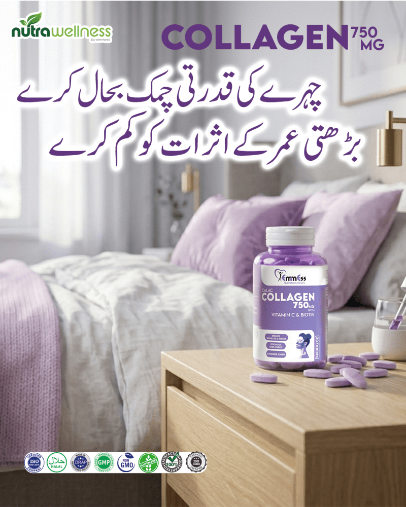 CALAC | Anti - Aging & Hair, Nails, Skin Support (Collagen 750mg) - NutraWellness