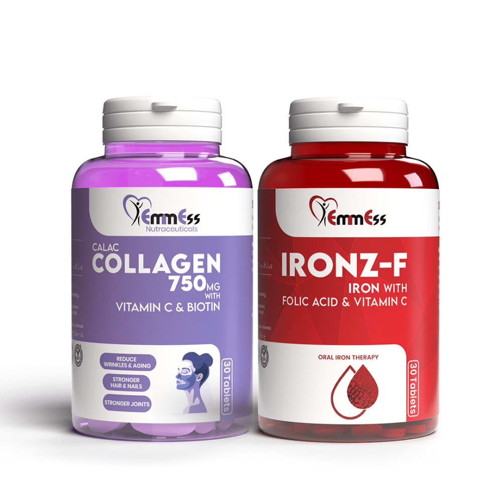 1 Calac (Collagen) + 1 Ironz - F - NutraWellness