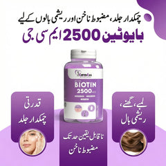 BIUTIN | BIOTIN - For Stronger Hair, Nails & Glowing Skin - NutraWellness