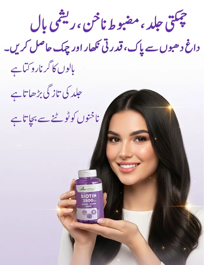 BIUTIN | BIOTIN - For Stronger Hair, Nails & Glowing Skin