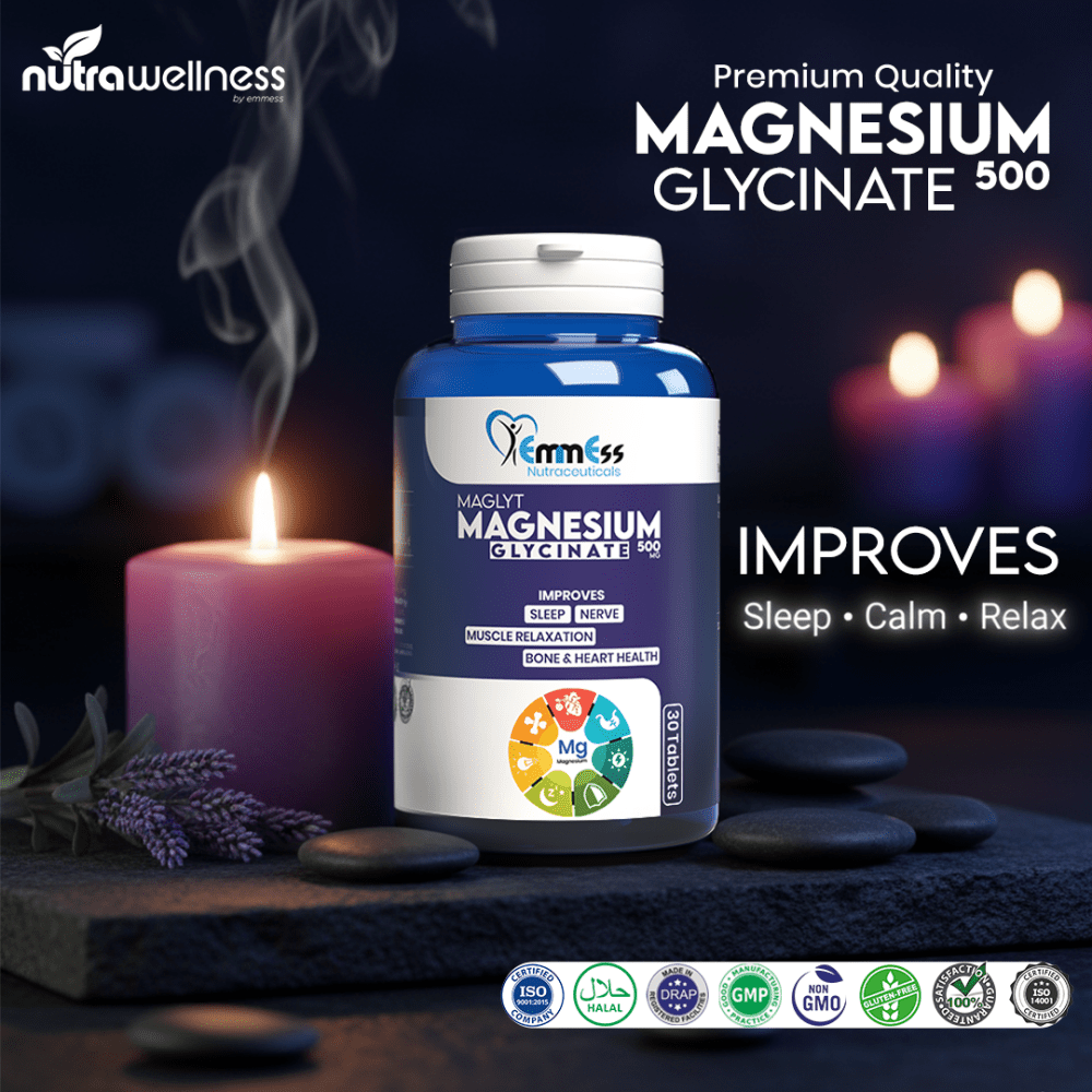 Magnesium Glycinate (500mg) | MAGLYT - NutraWellness