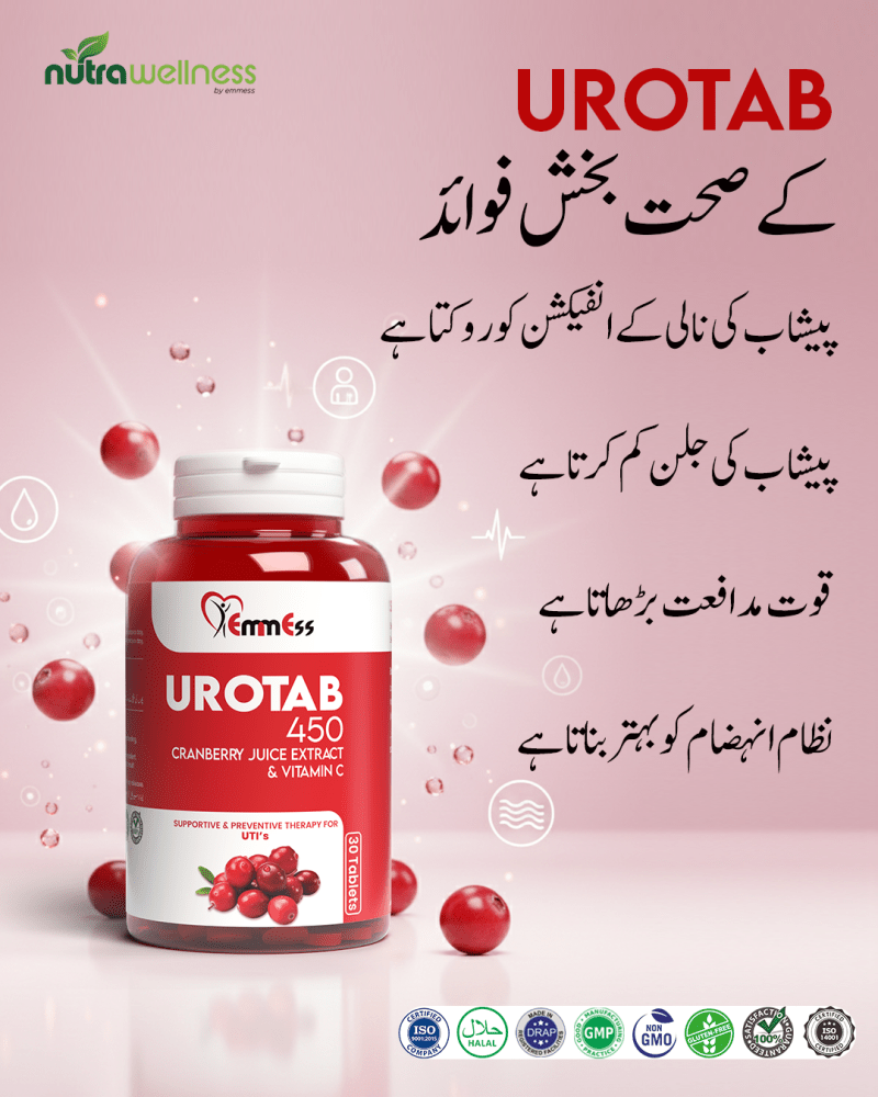 UROTAB | Maximum Support for Urinary Tract Health (UTI's) - NutraWellness