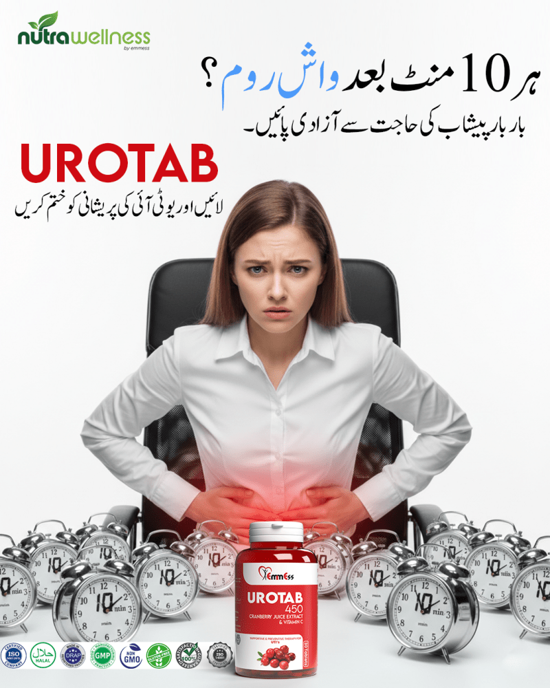 UROTAB | Maximum Support for Urinary Tract Health (UTI's) - NutraWellness
